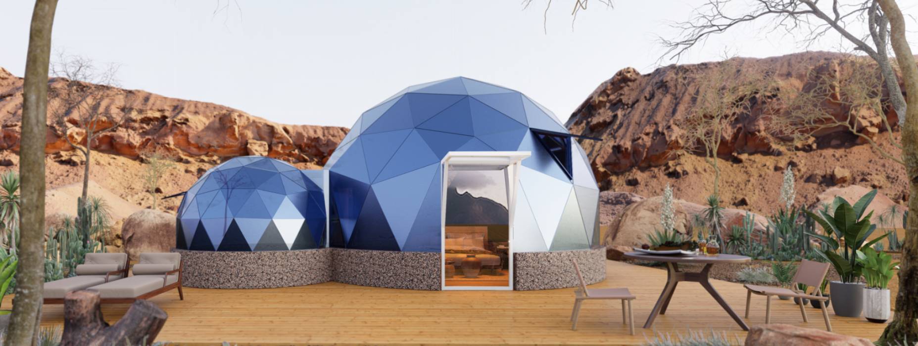 新邱区球形智能光伏玻璃星空房